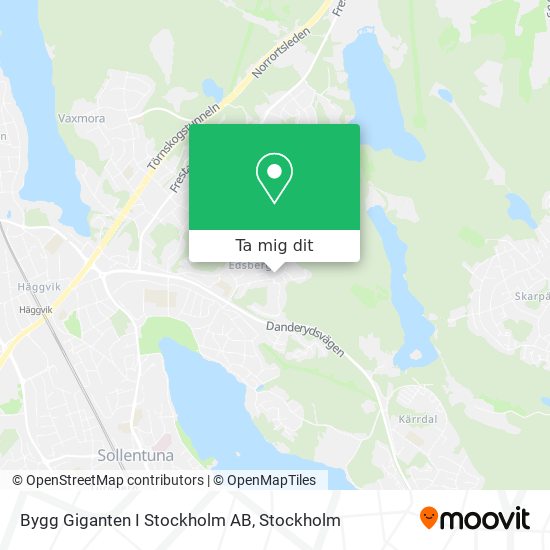 Bygg Giganten I Stockholm AB karta