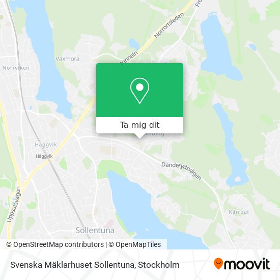 Svenska Mäklarhuset Sollentuna karta