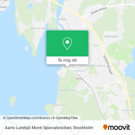 Aarts Lundsjö Monti Specialsnickeri karta