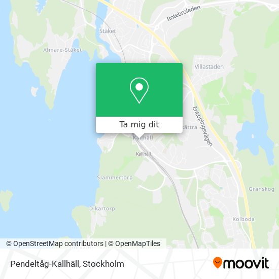 Pendeltåg-Kallhäll karta