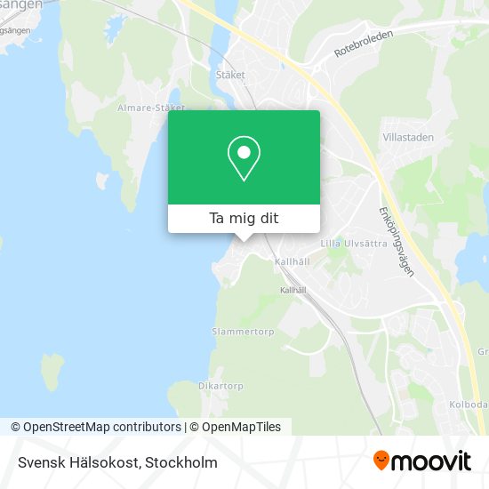 Svensk Hälsokost karta