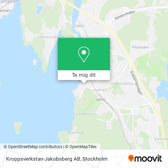 Kroppsverkstan-Jakobsberg AB karta