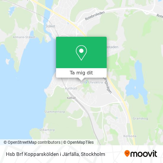 Hsb Brf Kopparskölden i Järfälla karta