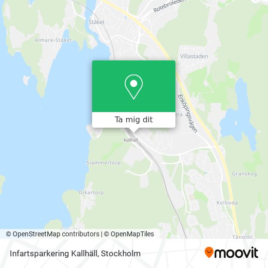 Infartsparkering Kallhäll karta