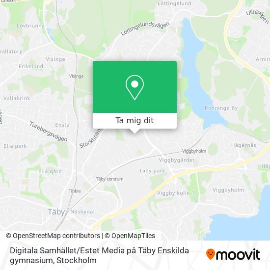Digitala Samhället / Estet Media på Täby Enskilda gymnasium karta