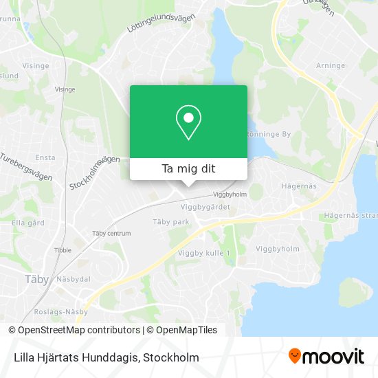 Lilla Hjärtats Hunddagis karta