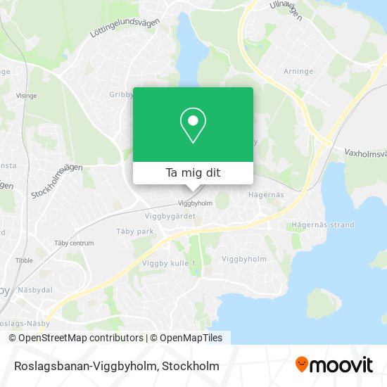 Roslagsbanan-Viggbyholm karta