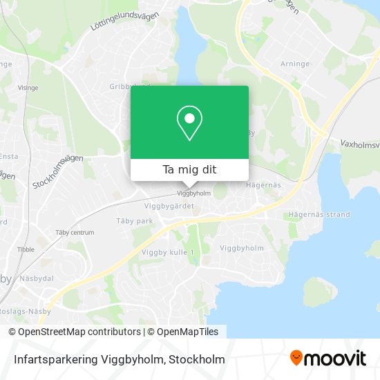 Infartsparkering Viggbyholm karta