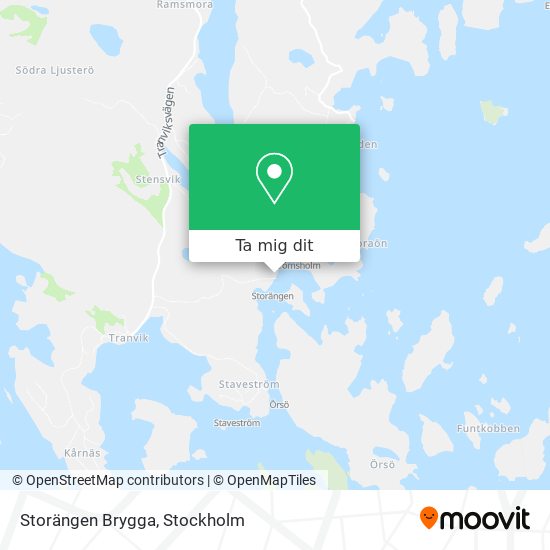 Storängen Brygga karta