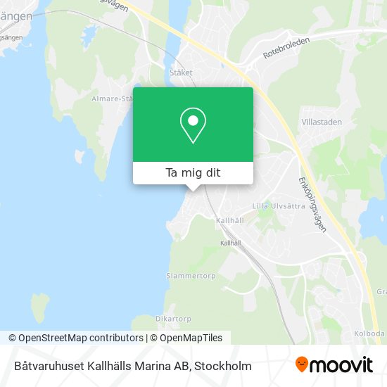 Båtvaruhuset Kallhälls Marina AB karta