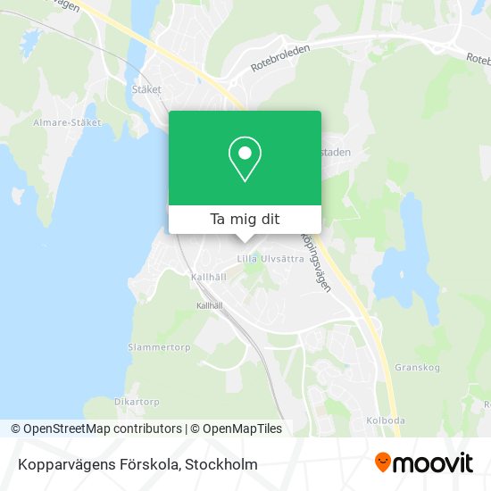 Kopparvägens Förskola karta