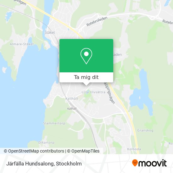 Järfälla Hundsalong karta