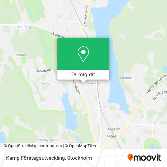 Kamp Företagsutveckling karta