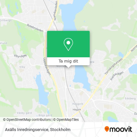 Axälls Inredningservice karta