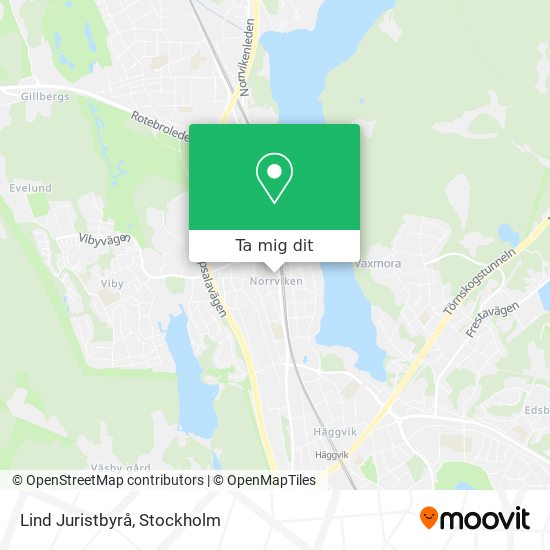 Lind Juristbyrå karta