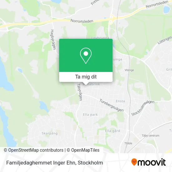 Familjedaghemmet Inger Ehn karta