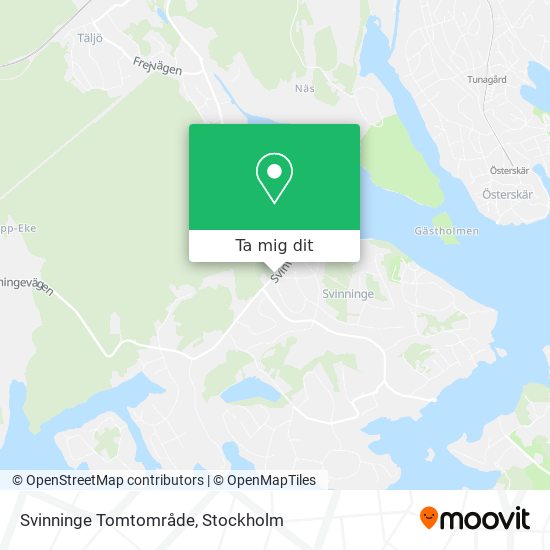 Svinninge Tomtområde karta