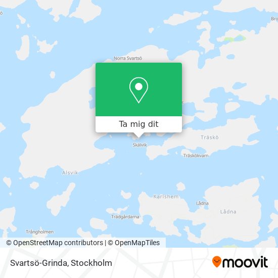 Svartsö-Grinda karta