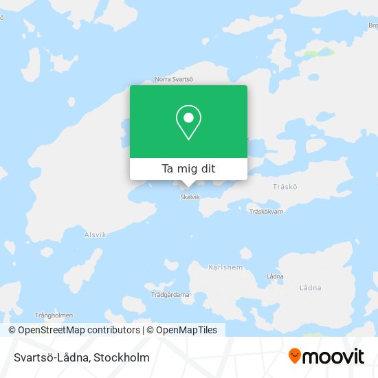 Svartsö-Lådna karta