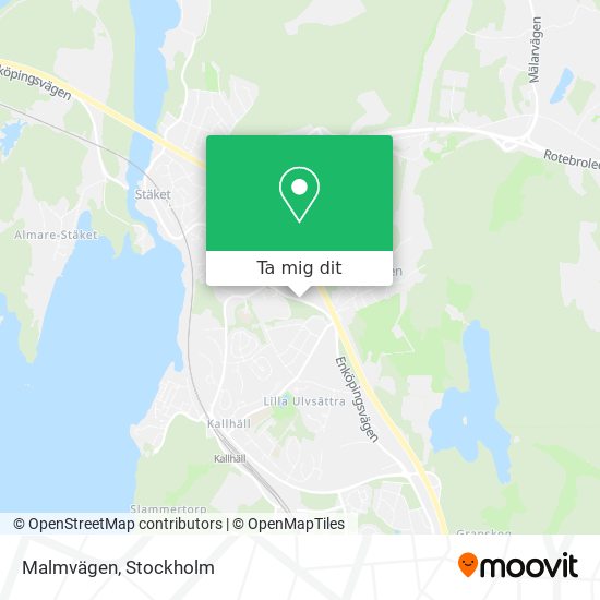 Malmvägen karta