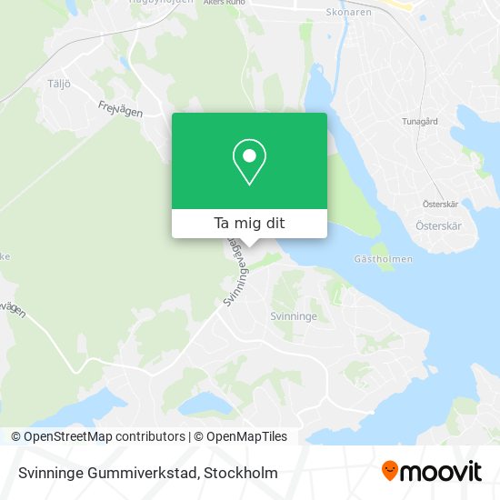 Svinninge Gummiverkstad karta