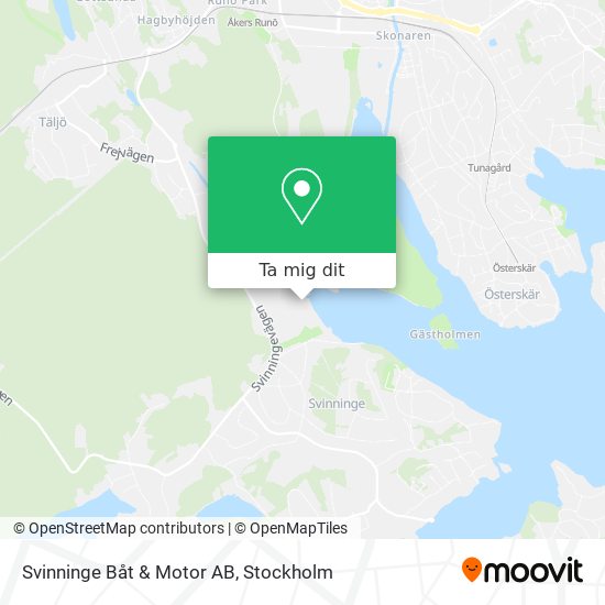 Svinninge Båt & Motor AB karta