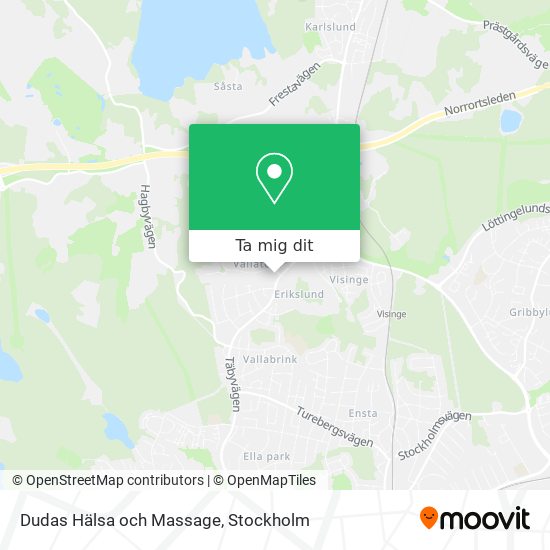 Dudas Hälsa och Massage karta