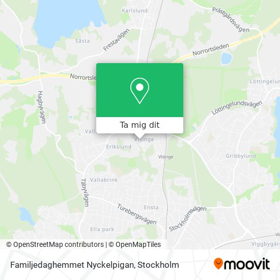 Familjedaghemmet Nyckelpigan karta