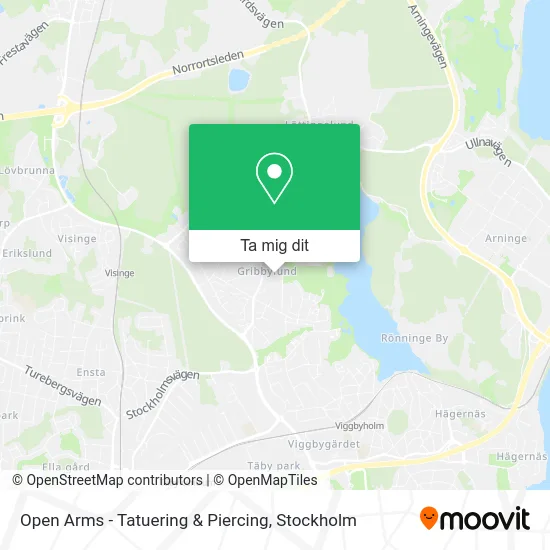 Open Arms - Tatuering & Piercing karta