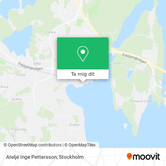 Ateljé Inge Pettersson karta