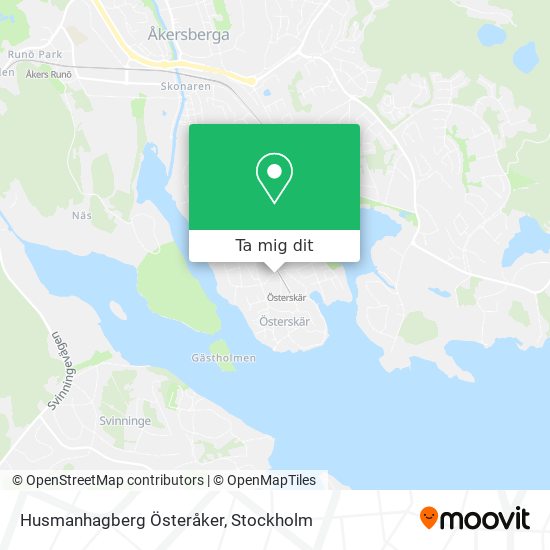 Husmanhagberg Österåker karta