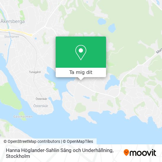Hanna Höglander-Sahlin Sång och Underhållning karta