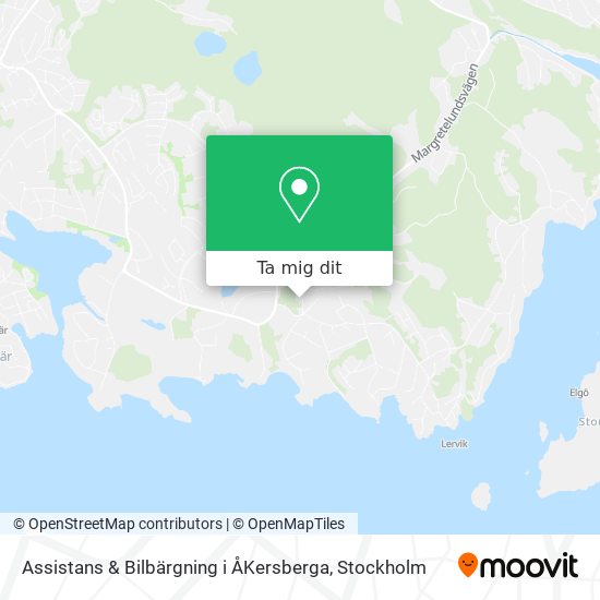 Assistans & Bilbärgning i ÅKersberga karta