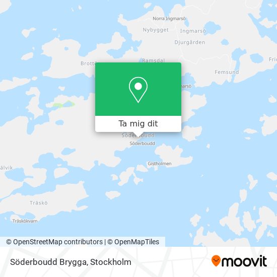 Söderboudd Brygga karta