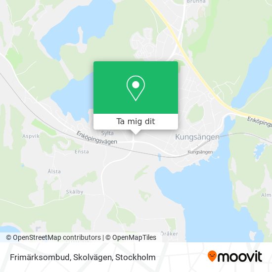 Frimärksombud, Skolvägen karta