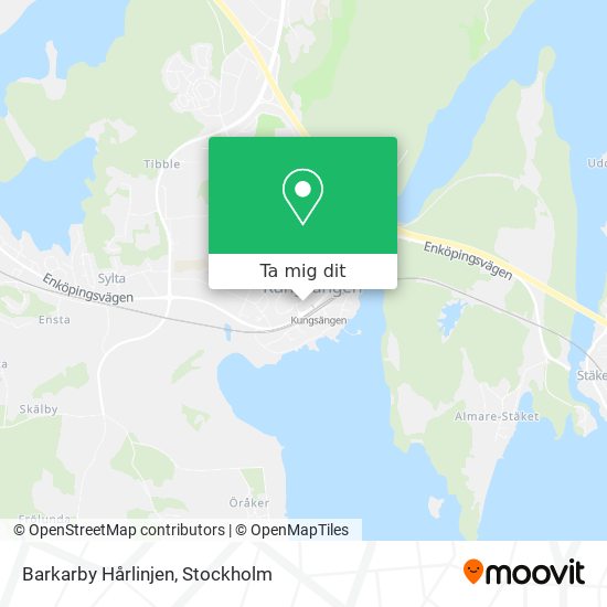 Barkarby Hårlinjen karta