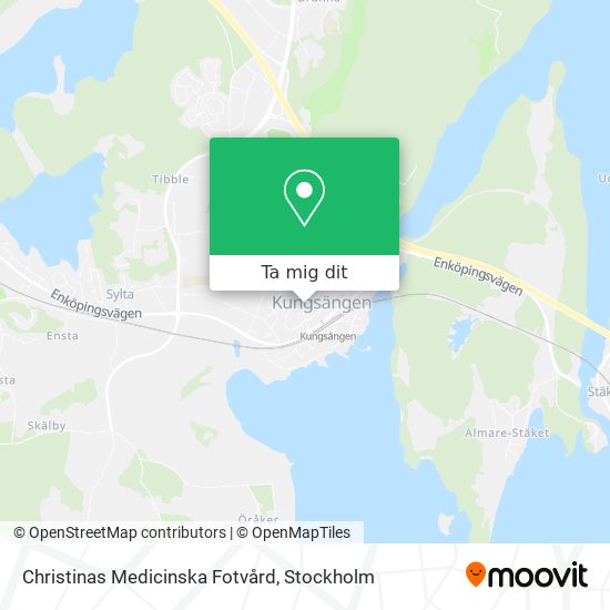 Christinas Medicinska Fotvård karta