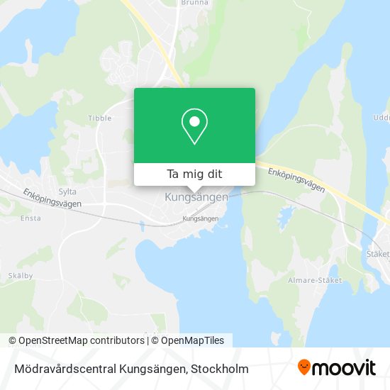 Mödravårdscentral Kungsängen karta