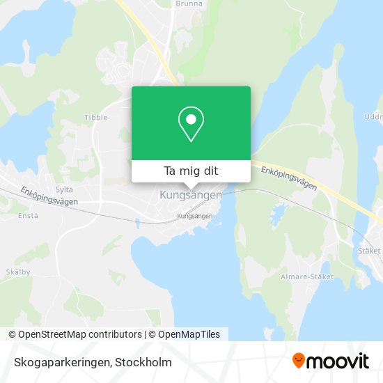 Skogaparkeringen karta