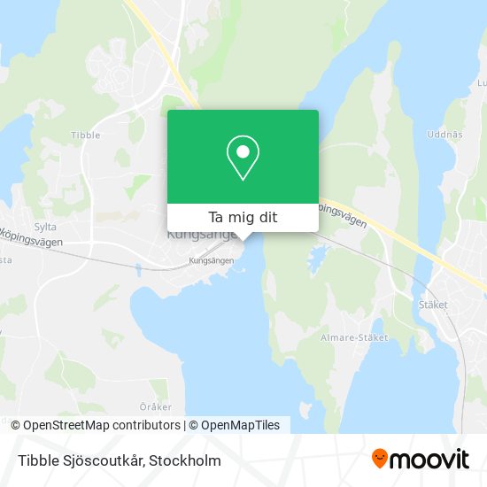 Tibble Sjöscoutkår karta