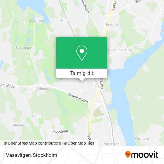 Vasavägen karta