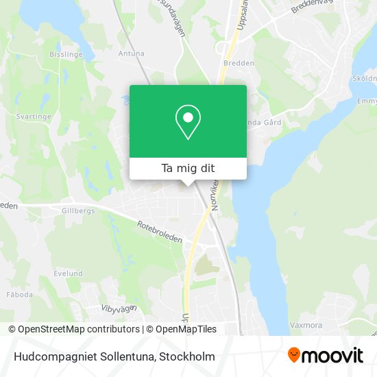 Hudcompagniet Sollentuna karta