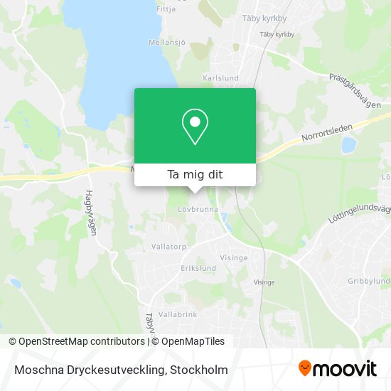 Moschna Dryckesutveckling karta