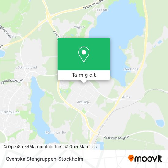 Svenska Stengruppen karta