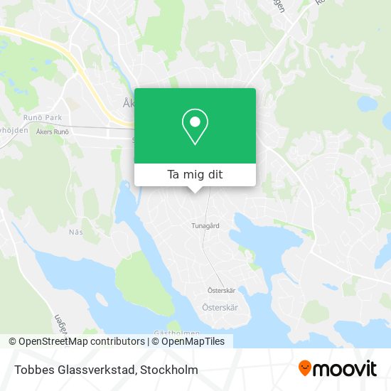 Tobbes Glassverkstad karta