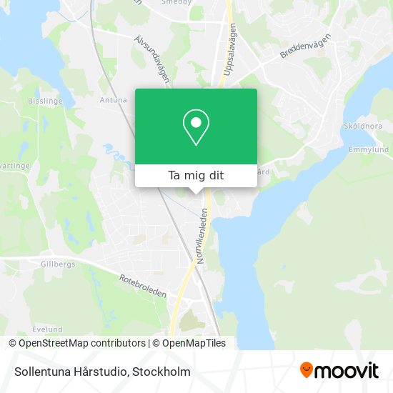 Sollentuna Hårstudio karta