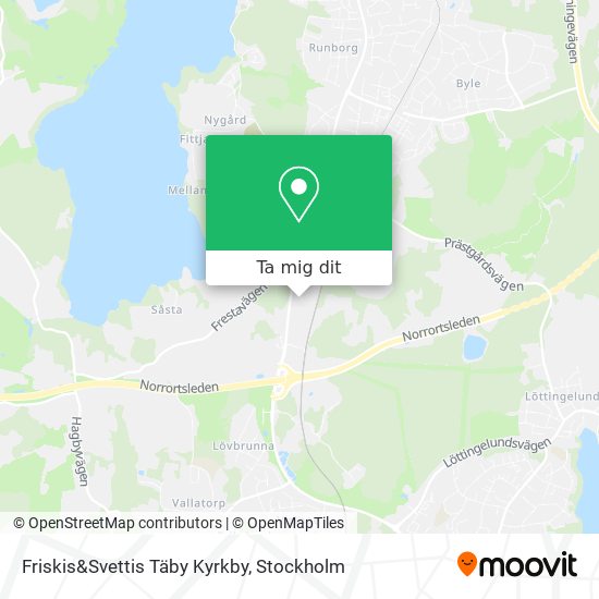 Friskis&Svettis Täby Kyrkby karta