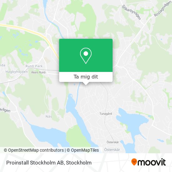 Proinstall Stockholm AB karta