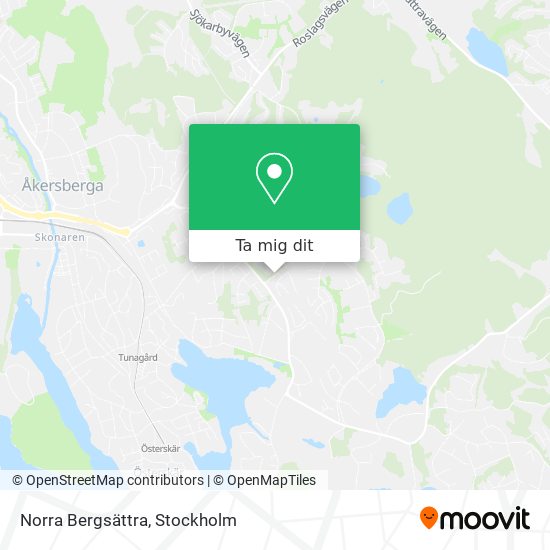 Norra Bergsättra karta