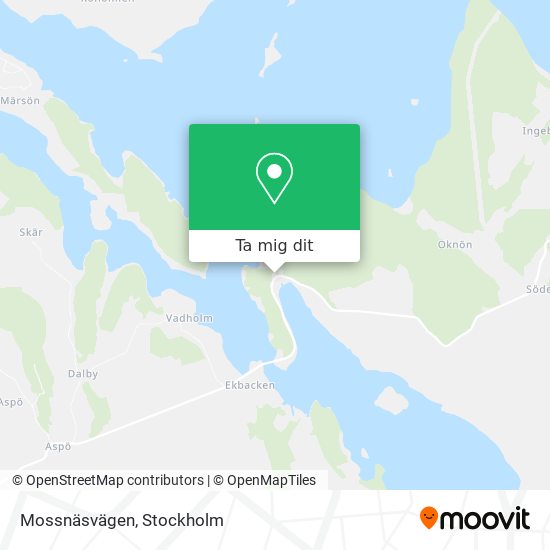 Mossnäsvägen karta